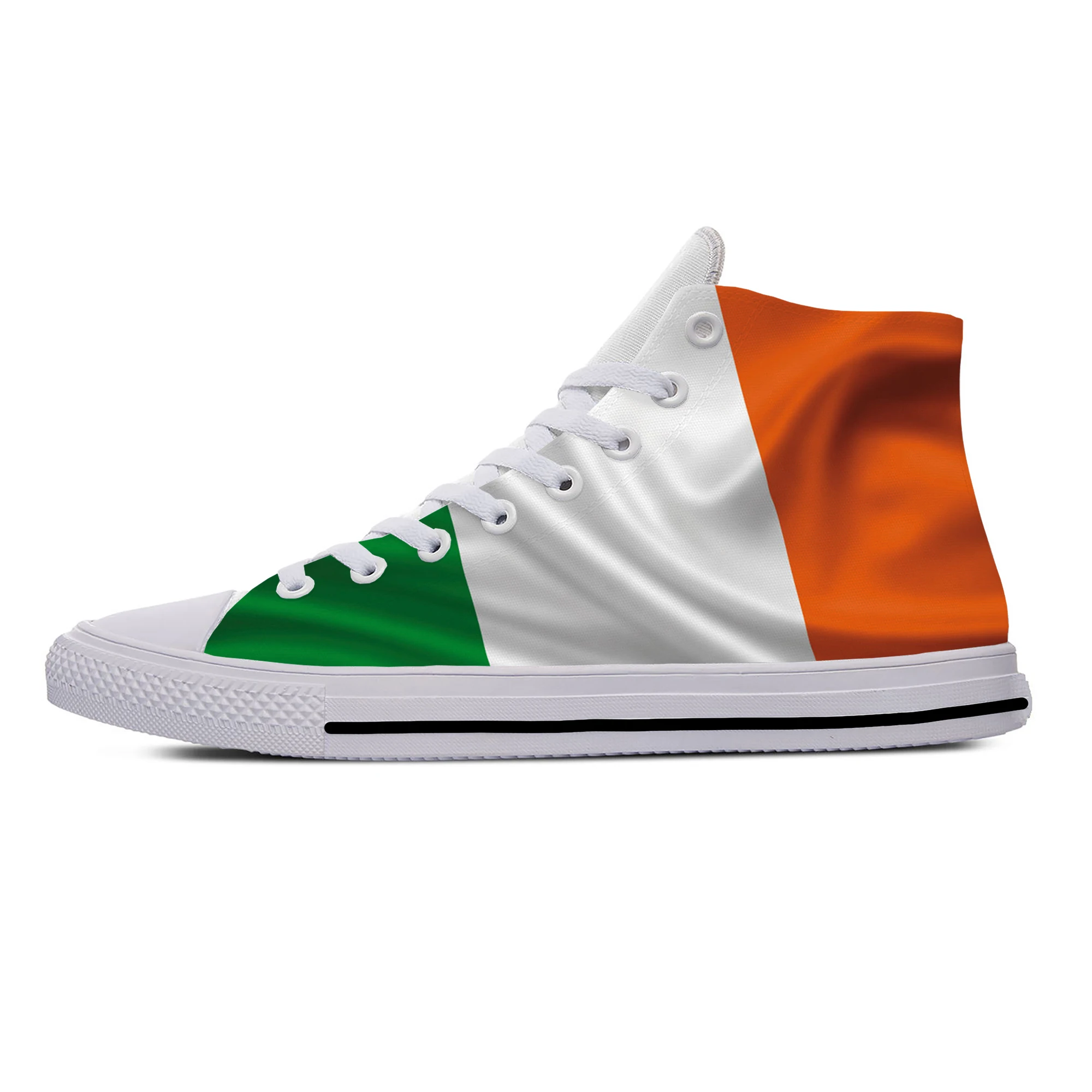 Ireland Irish Republic Flag Patriotic Fashion Casual Cloth Shoes High Top Lightweight Breathable 3D Print Men Women Sneakers