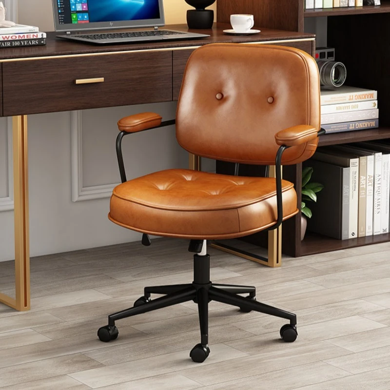 Rolling Study Salon Office Chair Bedroom Designer Office Chair Accent Swivel Computer Bedroom Silla De Oficina Home Furniture