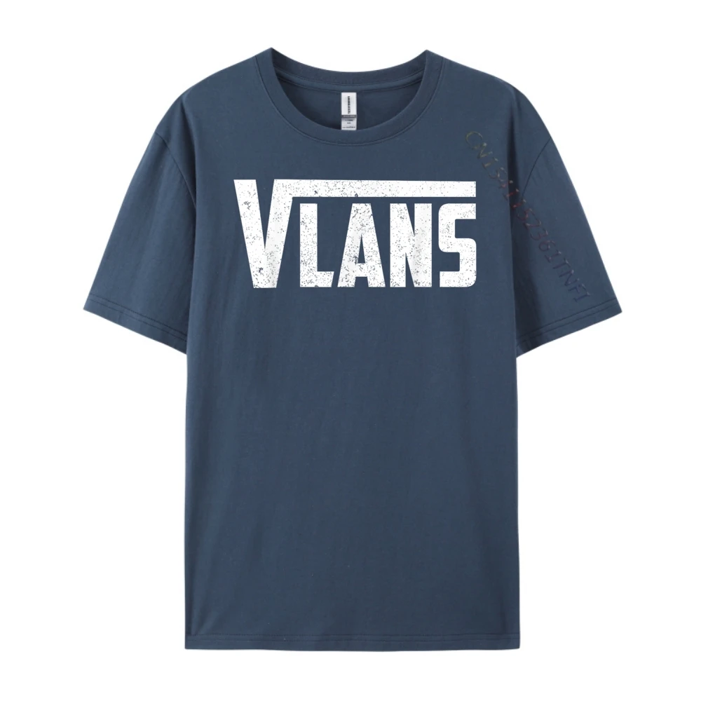 مضحك الجدة Vlans المواهب فريد شبكة الهندسة الخريف الملابس الجمالية رجل تي شيرت مطبوعة المحملة