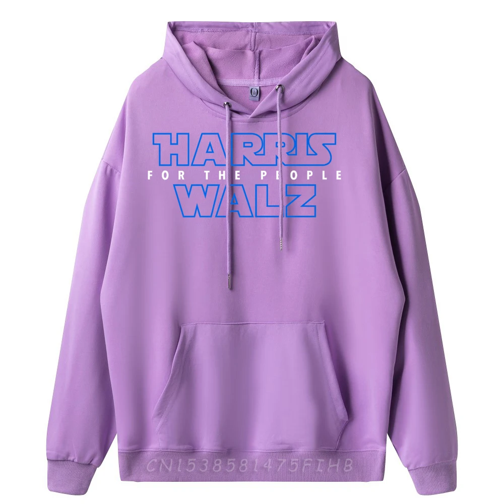Kamala Harris Walz 2025 For Women's Long Sleeve Sweatshirt Normal New Year Day Hoodies Slogan Sweatshirts Family Crew Neck