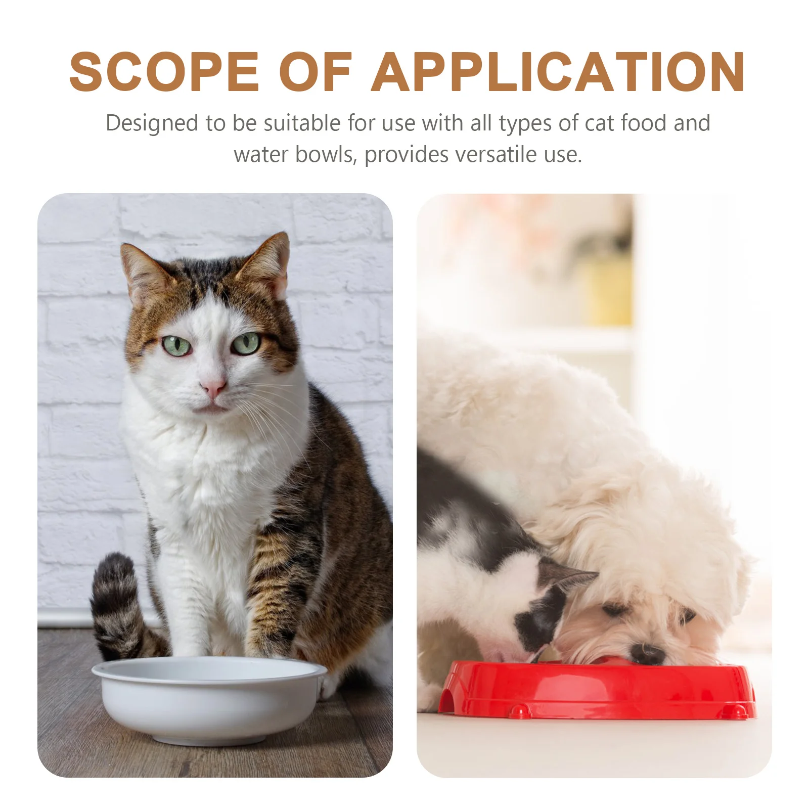 

Cat Food Bowl Mat Large Waterproof Non-Slip Pet Feeding Mat Washable For Dog Cat Water Bowl Stain Resistant Odor Proof Floor