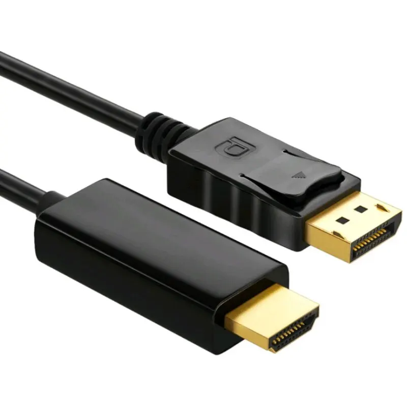 DP DisplayPort To HDTV Cable DisplayPort Male To Male HD Compatible Video Audio Cable For Computer Laptop TV Projector Monitor