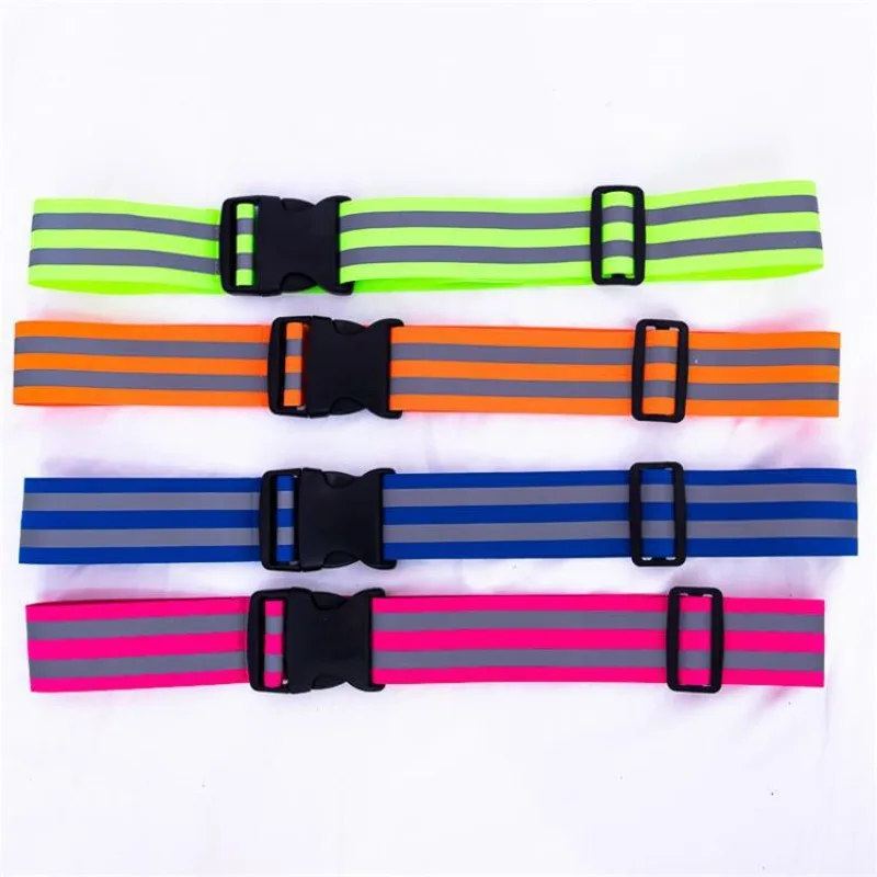 1Pc Waist Support High Visibility Reflective Safety Security Belt For Night Running Walking Biking Accessories