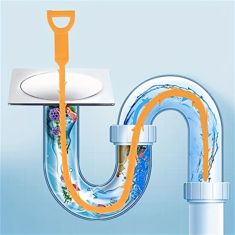 3/5PCS Drainage Blockage Remover Shower Clean The Sink Snake Bathroom Accessories Hair Blockage Garbage Sewer Dredging Tools