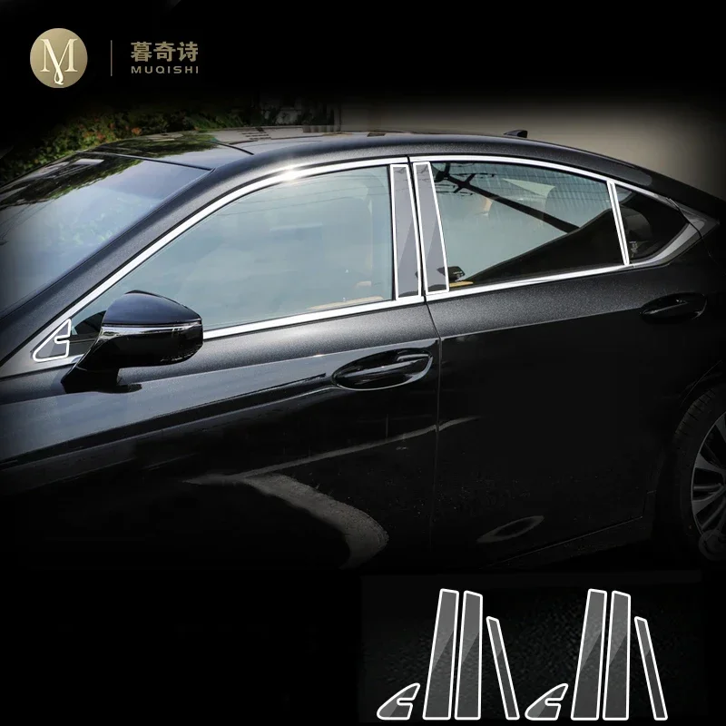 For Lexus ES 2018-2023Car Exterior Body film B C Window pillar Scratch prevention Repair membrane TPU PPF Film Accessories refit