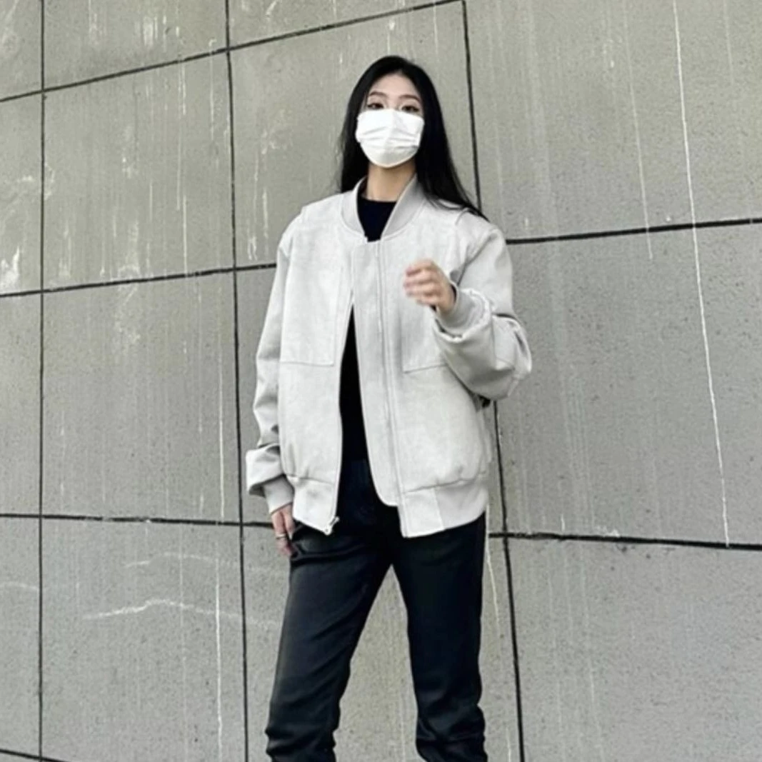 

Бейсбольная куртка унисекс, осенний наряд, винтажное короткое пальто-бомбер в американском уличном стиле, модная верхняя одежда, ветрозащитная