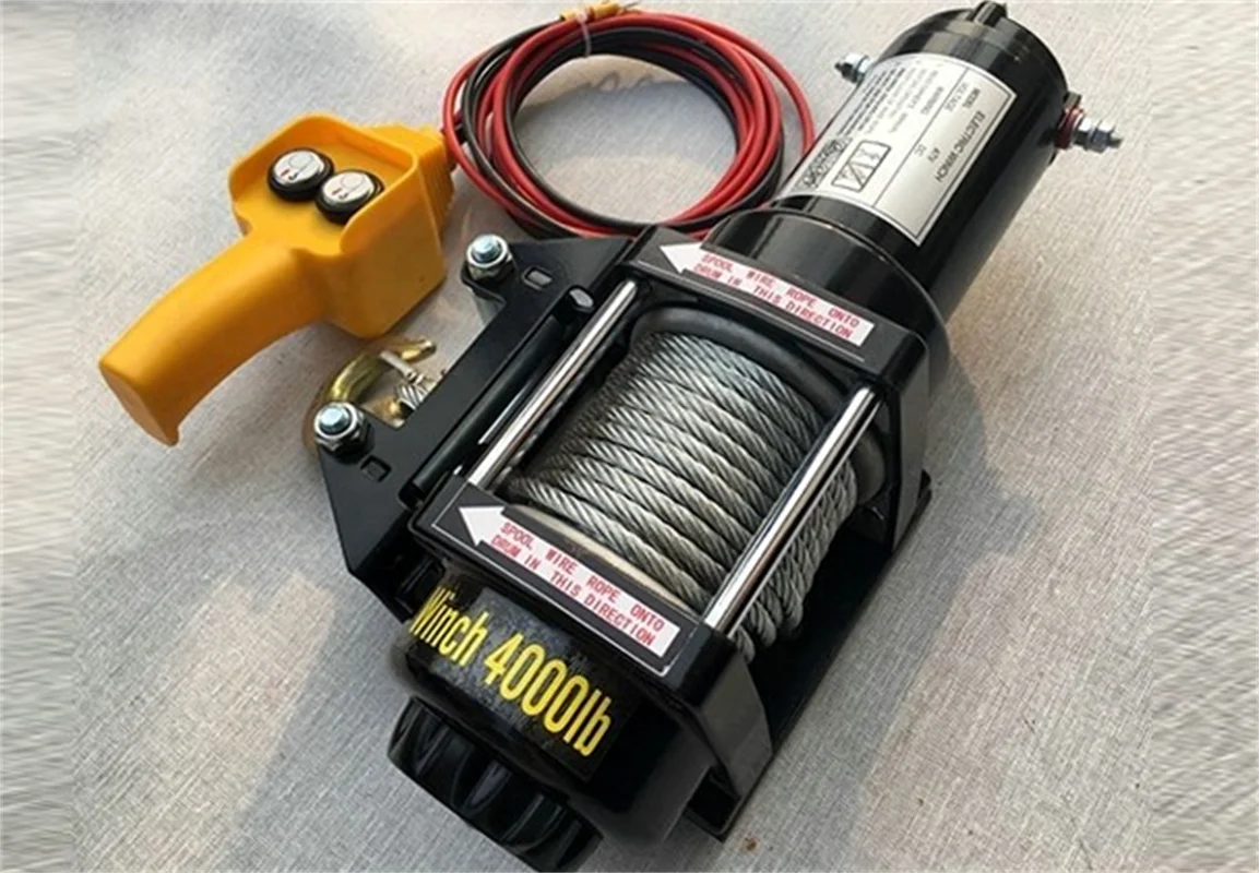 

Лебедка для внедорожников, электрическая лебедка для автомобильного крана, 2000 фунтов, автомобильная самоспасательная лебедка для бездорожья, 2000 фунтов, 3000 фунтов, 12 В, 24 В