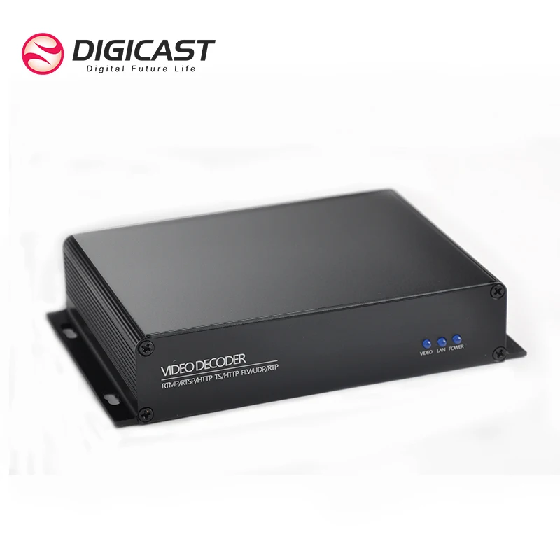 RTSP RTMP UDP HTTP HLS SRT Поточечный приемник H265 4K HD MI/SDI/VGA Видеодекодер