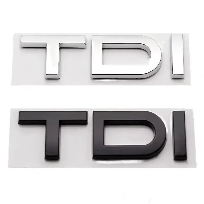 3D Chrome Numbers Letters ABS TDI Badge Car Rear Emblem Sticker for Audi A1 A3 A4 A5 A6 A6 A7 A8 Q2 Q3 Q4 Q5 Q6 Q7 TT S RS 2.0