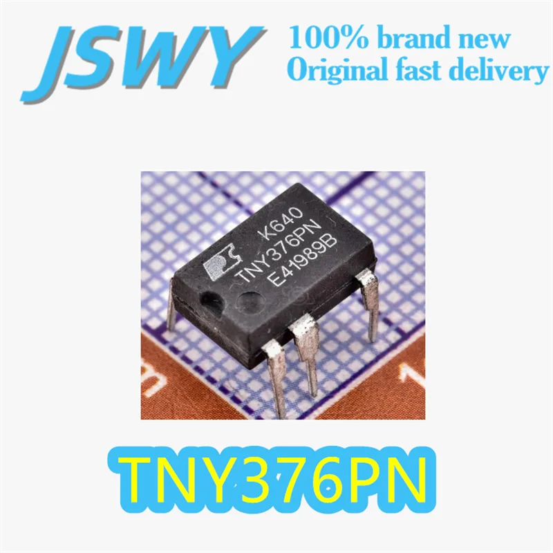 

(5/50 pieces) TNY376PN Original TNY376 7-DIP Offline Switching Power Supply IC High Voltage 700V 19W Electronics In Stock