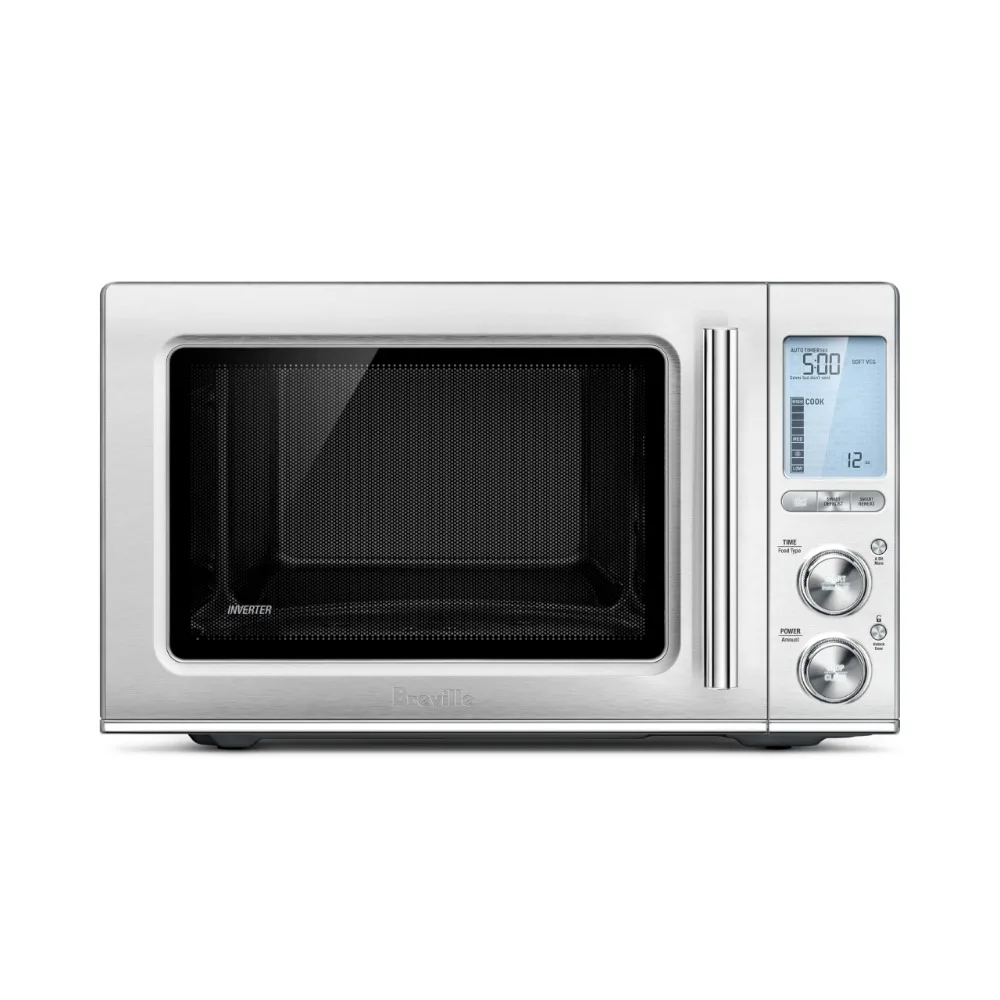 Microwave Oven, 1400 Watts 1.1 Cubic Feet Stainless Steel Built-In The Combi Wave 3 in 1, Brushed Stainless Steel (Renewed)