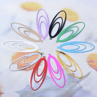 30pcs AC14607 13*38mm Oval Charms Thin Pendant DIY Jewelry Earring Findings