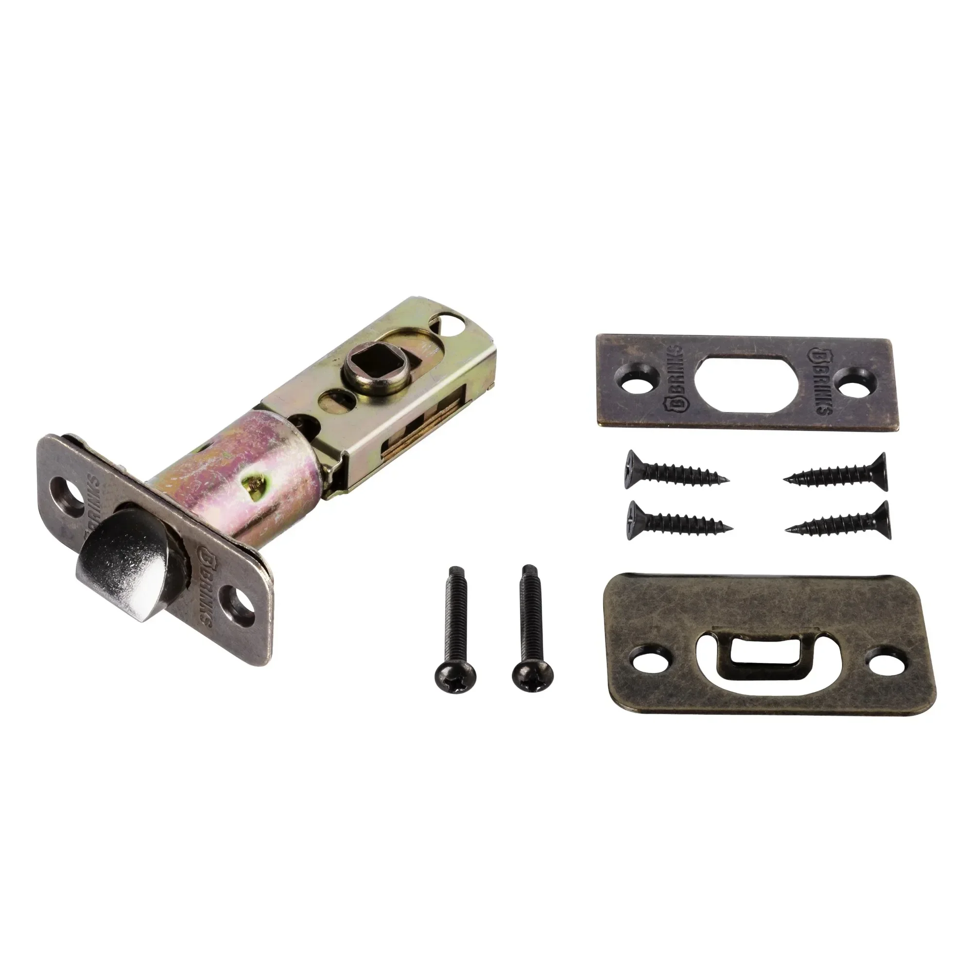 مقبض خصوصية الجرس الكلاسيكي مكون من 4 قطع - أجهزة الباب الداخلية النحاسية العتيقة #6