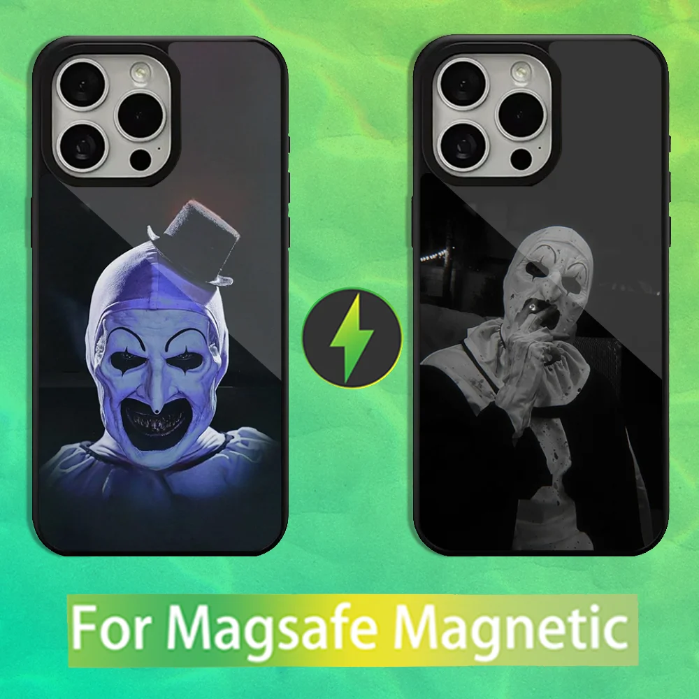 

Horror Art the Clown Phone Case For iPhone 16,15,14,13,12,11,Pro,Max,Plus,Mini,Magsafe,Magnetic Wireless Charging Case