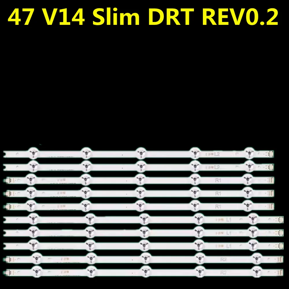 LED Backlight Strip For TX-47ASM651 TX-47ASM655 TX-47AS650E TX-47AS740E TX-47AS750E  47 v14 slim DRT Rev0.2 LC470DUF VG F1