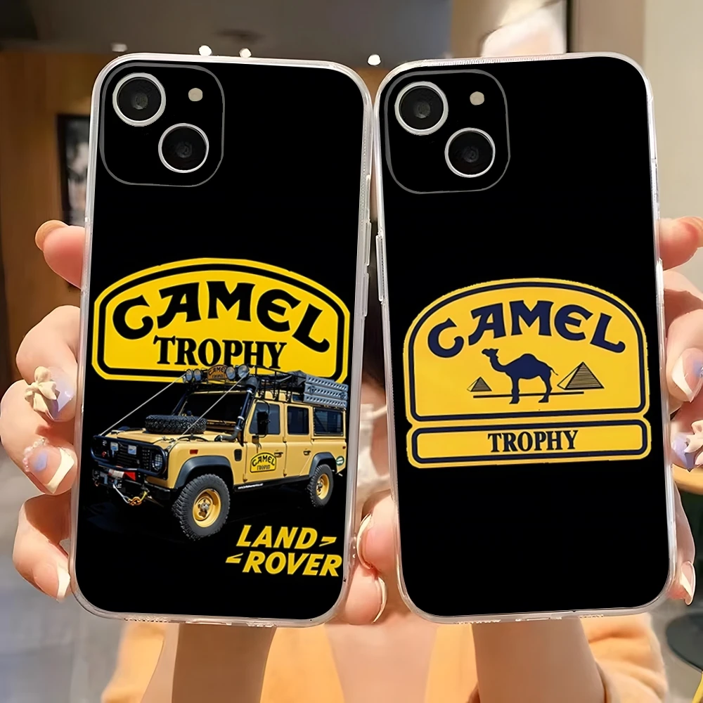 Camel Trophy Land Rover Phone Case for 15 Pro Max iphone 14 Pro Max 12 15 13 Pro 11 Xr X Xs 8 7 Plus Transparent Back Cover