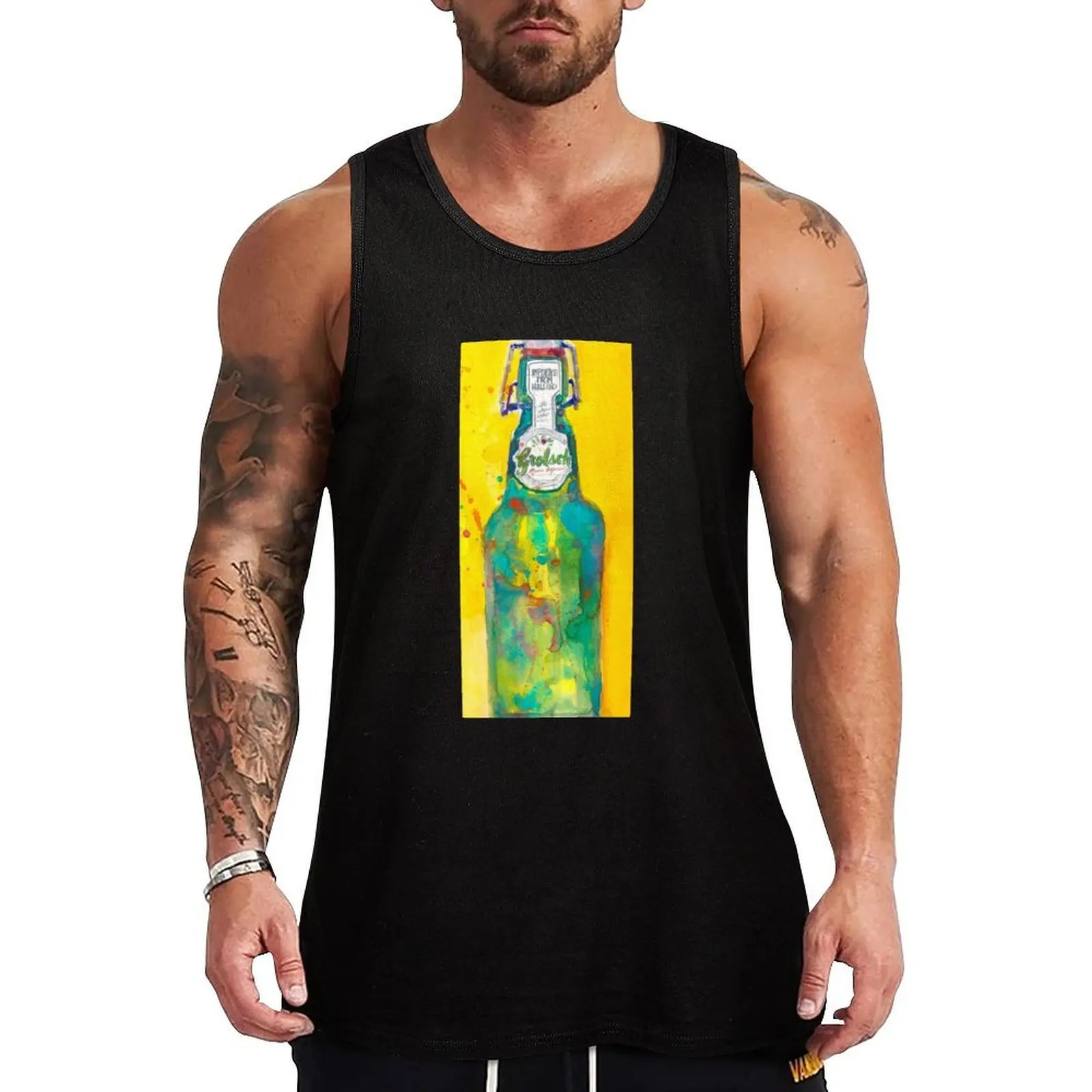Grolsch Premium Lager Beer Tank Top Camiseta sin mangas informal y holgada, ligera, para verano