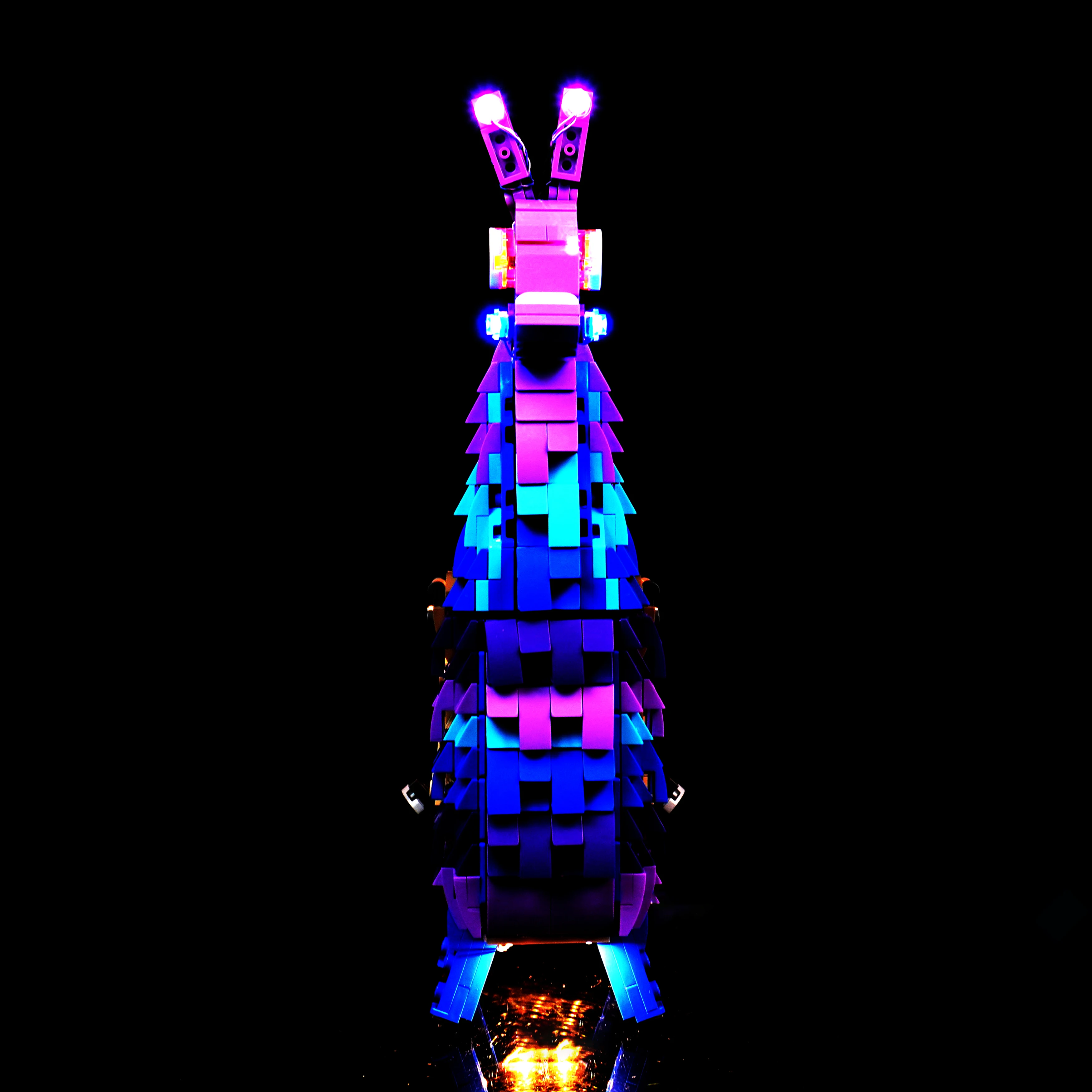 Kit di illuminazione a LED compatibile con 77071 Cartoon Llama Game Style Building Blocks Modello Set di luci decorative con telecomando