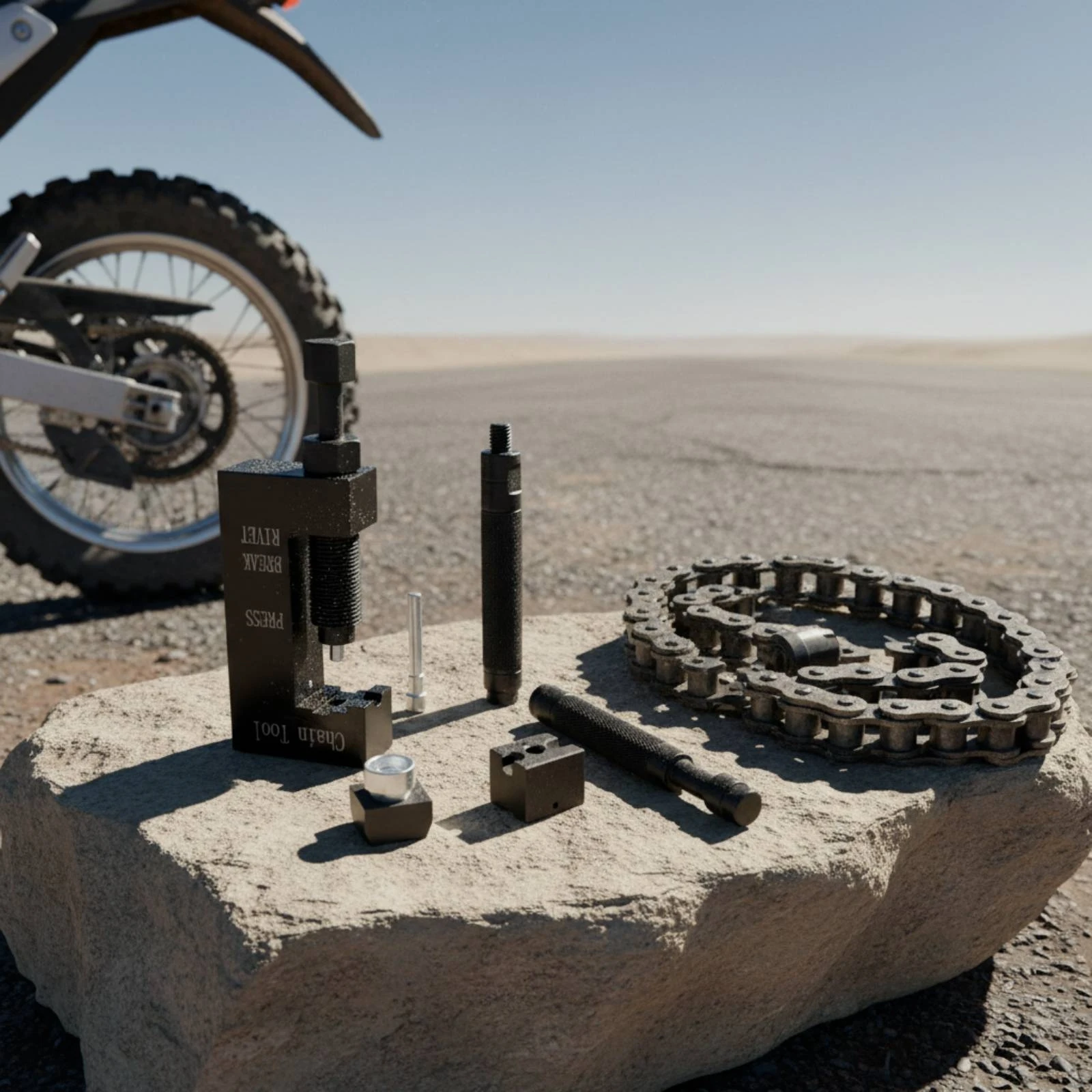 Motorcycle Chain Breaker and Riveter Kit Heavy-Duty Motorcycle Chain Breaker Tool Kit Long-Lasting Easy to Use for Motorcyclists