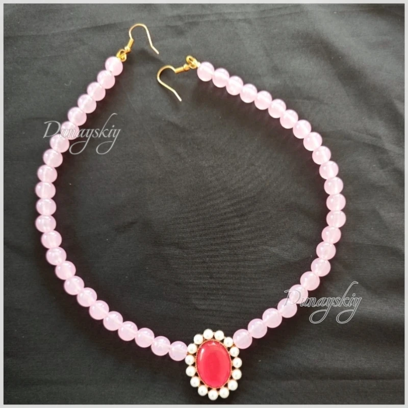 Mermaid Melody Lucia Nanami Cosplay Accessory Set Pink Shell Cosplay Jewelry Set Necklace Bracelet Earrings Hair Clips Stage view 5