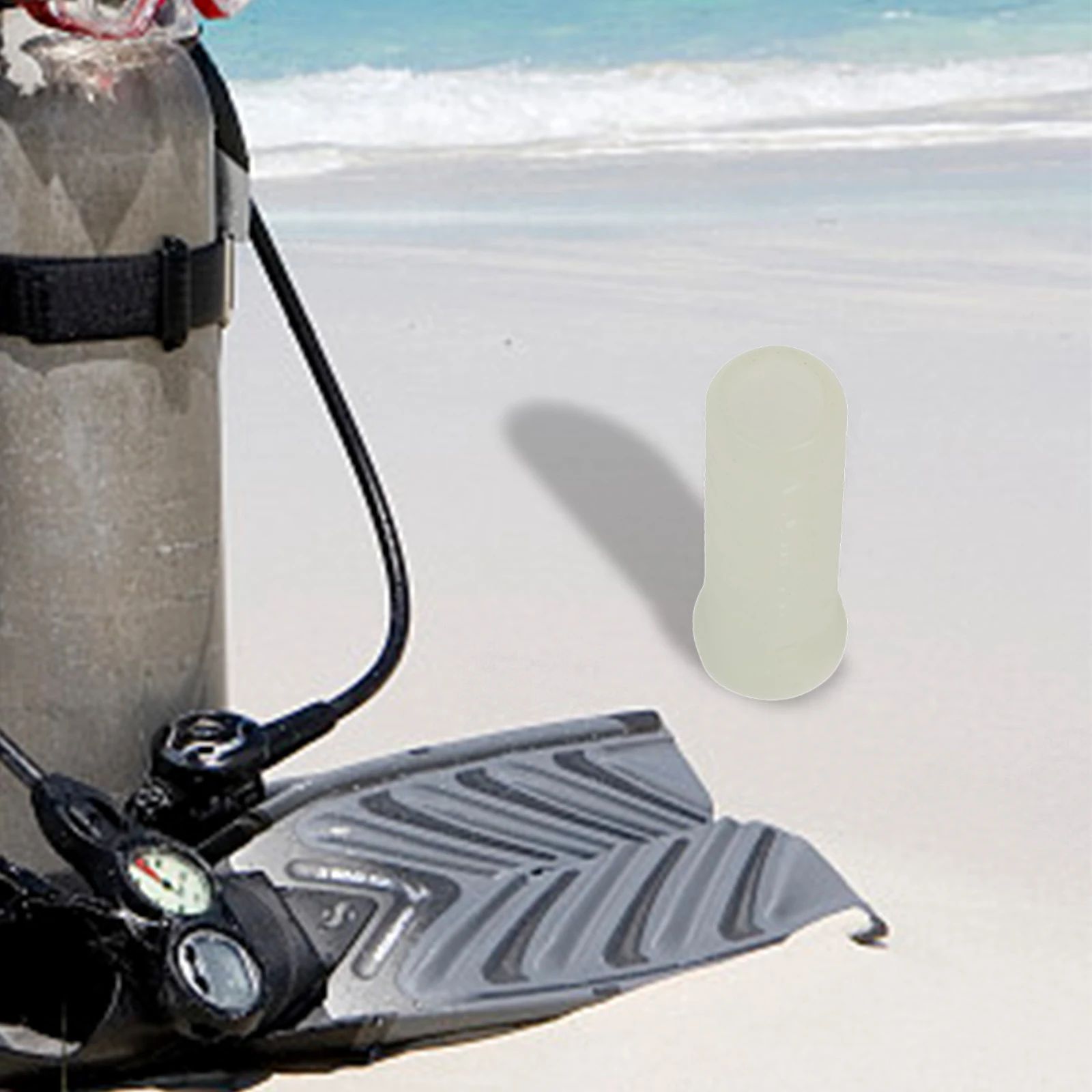 الغوص الليلي تقريبا. 45*15*15 مللي متر مقبض مؤشر الغوص مقبض المؤشر القبضات المضادة للانزلاق مقبض الحبل ثقب تصميم