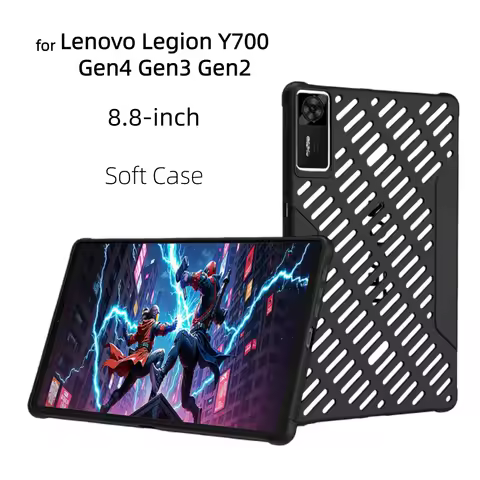Flip Cover for Lenovo Legion Y700 Tablet Case Gen4 Gen3 Gen2 8.8 Inch Soft TPU Back Cover for Legion Tab Gen 4 3 2 Protect Case