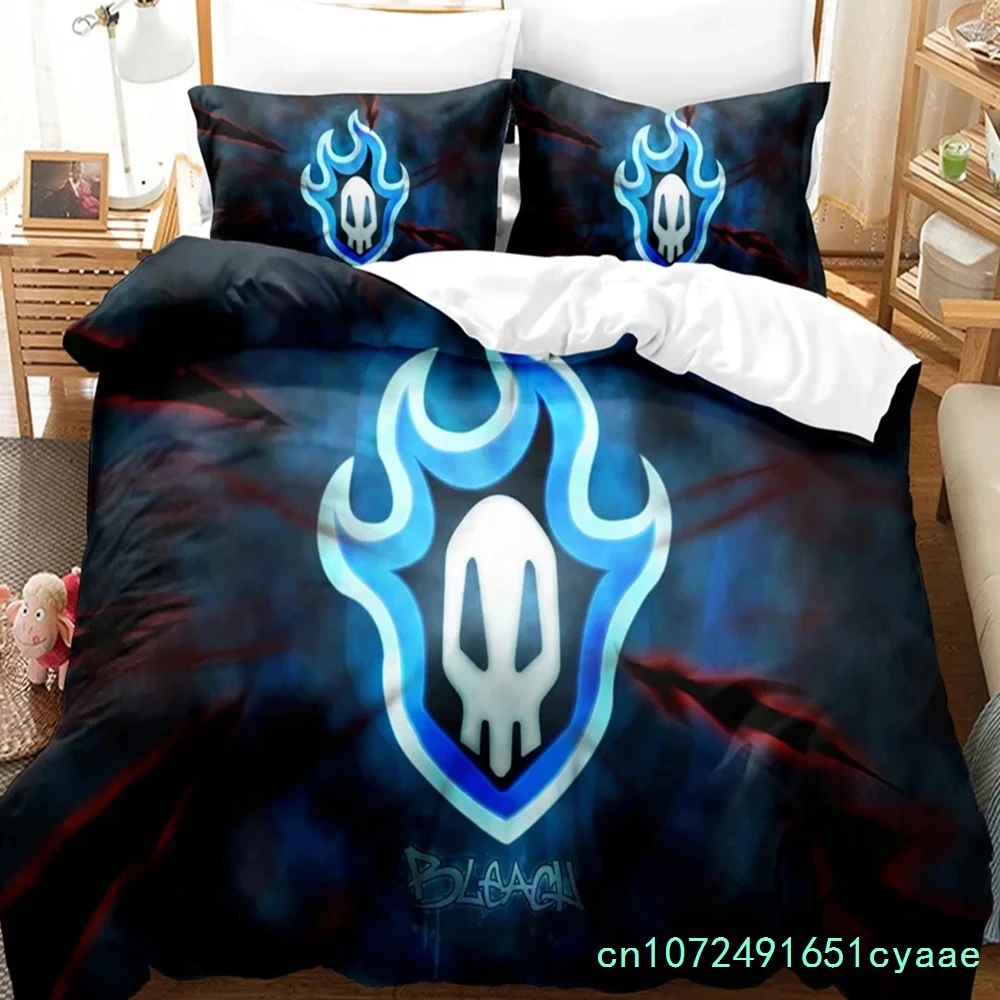 3D Print Anime Bleach Kurosaki Ichigo Bedding Set Boys Girls Twin Queen Size Duvet Cover Pillowcase Bed Boys Adult