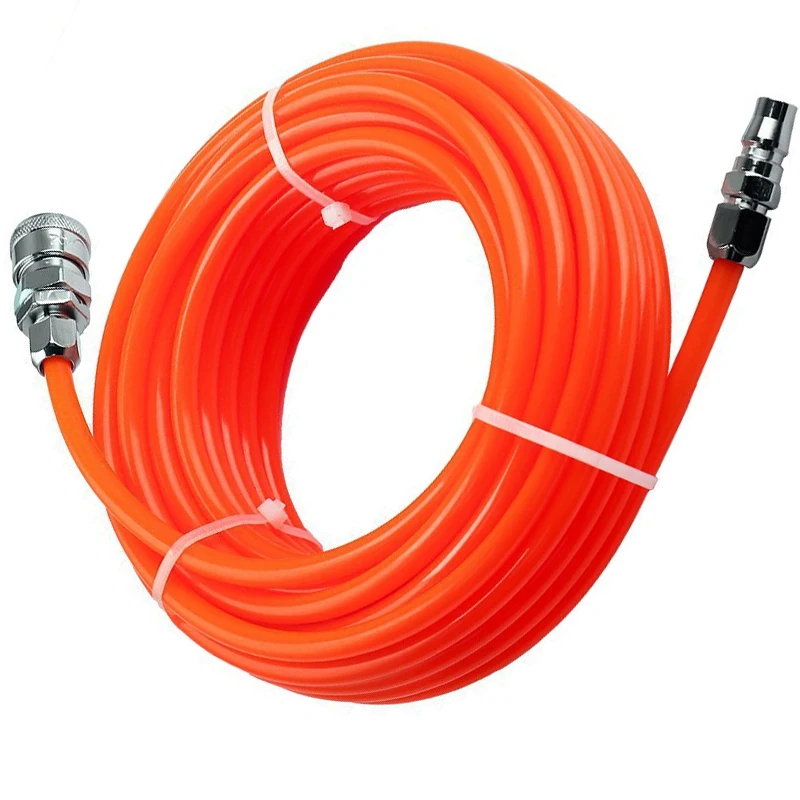 1PC 12m/15m  Pneumatic Straight Pipe Air Compressor  Pump Hardware Tool  Accessory 8*5mm Hose Tube With Quick Connector