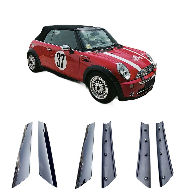 Right/ Left Black Front A Pillar Windshield Post Trims for Mini Cooper R50 R52 R53 R55 R56