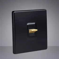 Retro Toggle Switch Brass Lever Light Switch 1 2 3 4 Gang 2 Way Wall Power Switch PC Panel Wall Socket