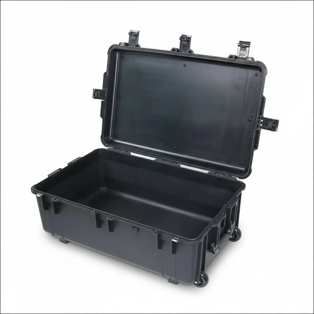 Hard Plastic Carry Case, Engineering PP 802x520x310mm Equipment Protective Case, Shockproof Foam, Waterproof Tool Box for Camera