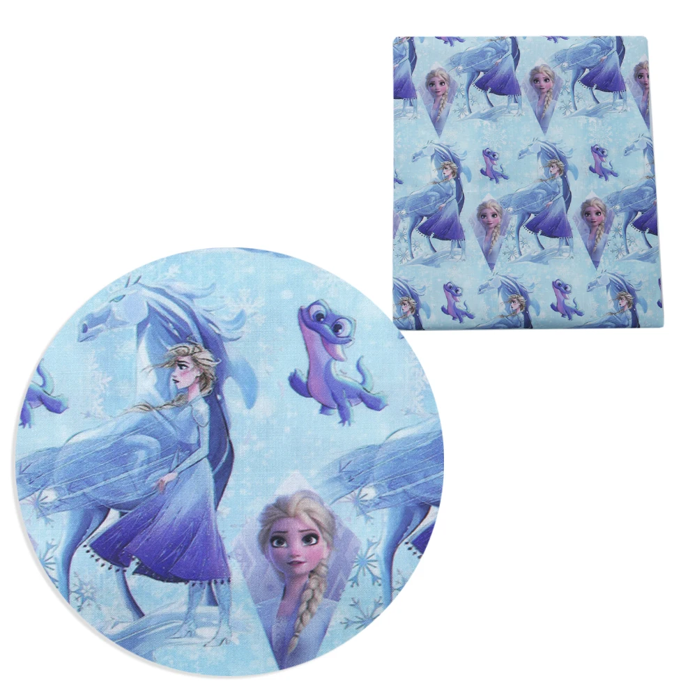 Disney Frozen Elsa Anna Olaf 50*145cm 100% Cotton Fabric Sewing Quilting Fabric Needlework Material DIY Handmade Patchework