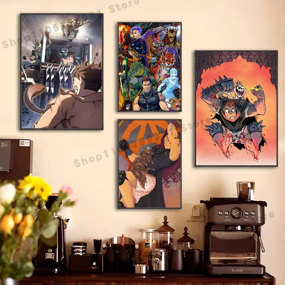 D-Dungeon C-Crawler C-Carl Poster For Wall Prints for Living Room Bedroom Office Home Decoration Gift