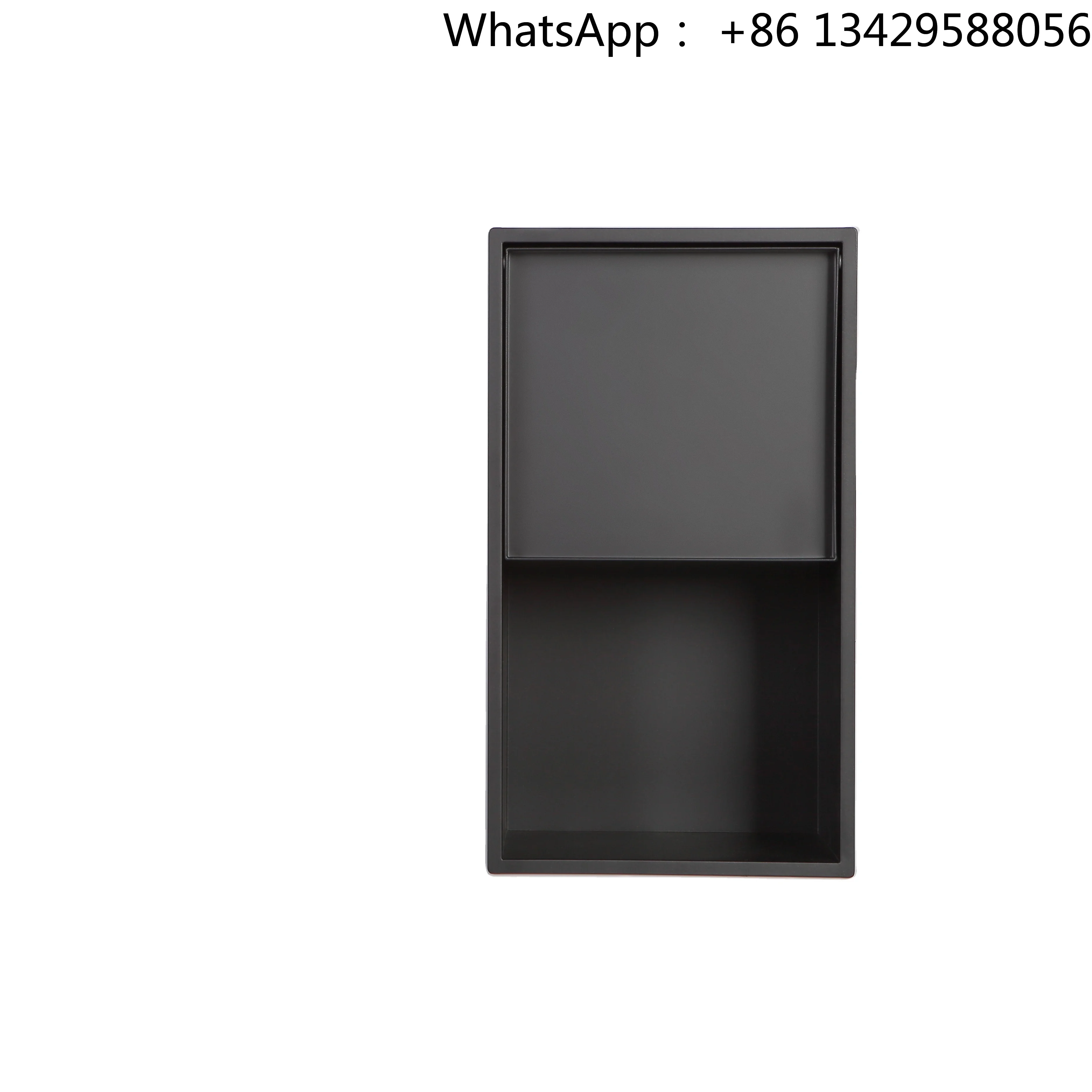 Modern T330 Wall-Mounted Steel Toilet Tissue Box Niche Embedded Bathroom Shelves with Recessed Storage for Toilet Paper Roll