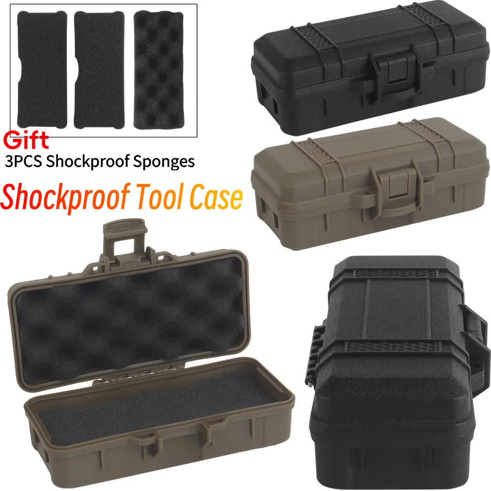 Shockproof Tool Case Camping Airtight Box Waterproof Lockable Safety Protective Tool Case for Instrument Gear Outdoor Accessorie