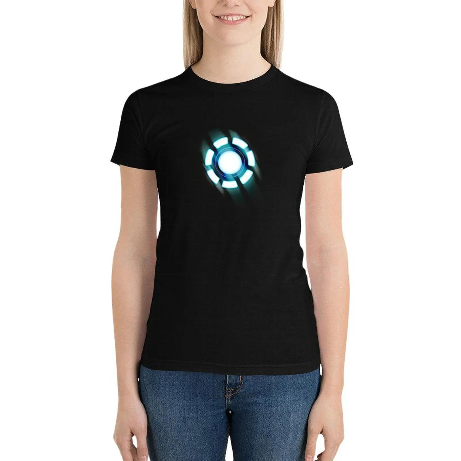 Arc Reactor T-Shirt graphics animal print shirt for girls Women's clothing