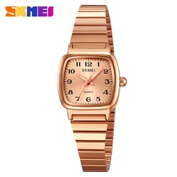 SKMEI Elegance Business Luxury Full Steel Watches Women Quartz Wristwatch For Female Ladies Girl Waterproof Relogio Feminino