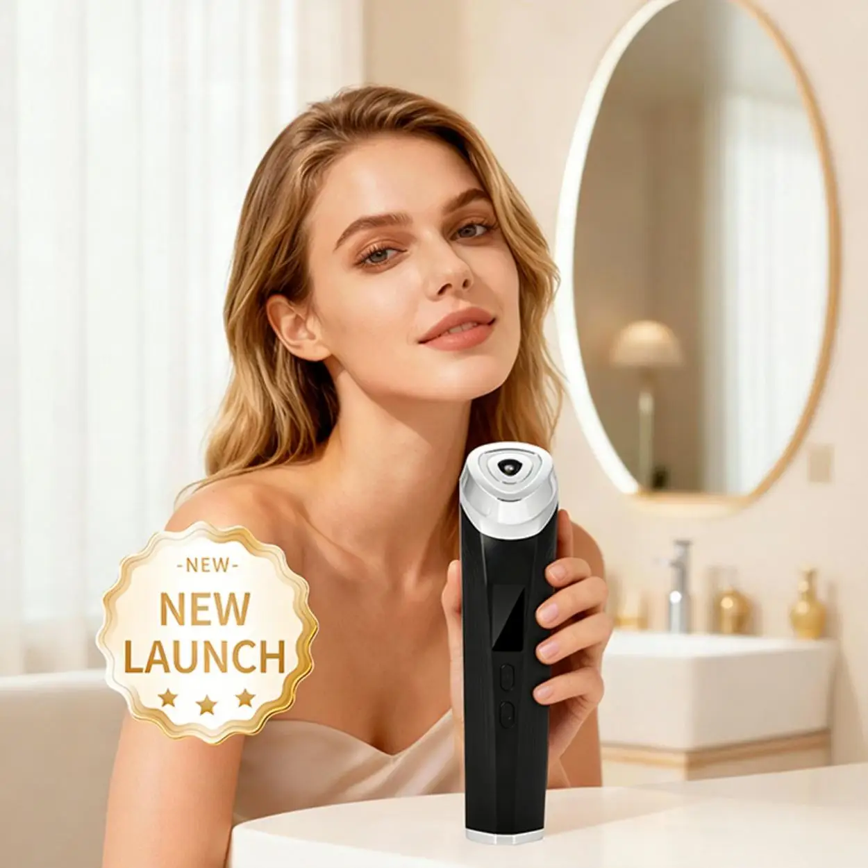 

2026 New LED Light Microcurrent Face Massager Home Use Electric Skin Care Beauty Device