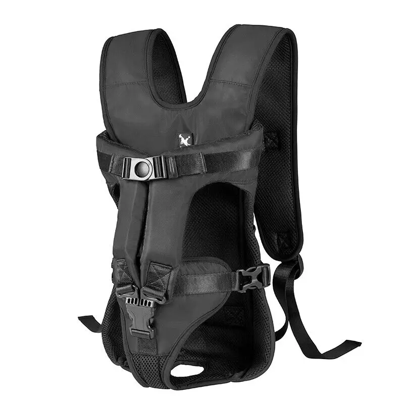 Outdoor-Haustier-Tragetasche für vorne am Hals, verstellbarer, freihändiger Hunderucksack für mittelgroße und kleine Hunde – Detail 11