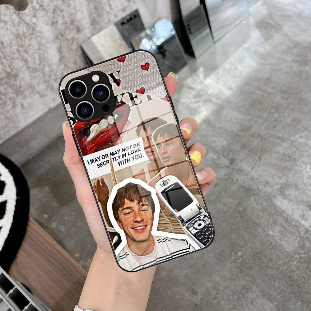 For Iphone 14 Cool Drew Starkey Phone Case Glass for IPhone 13 14 12 11Pro XR XS MAX 14 Plus SE Pro Design Iphone Glass Covers