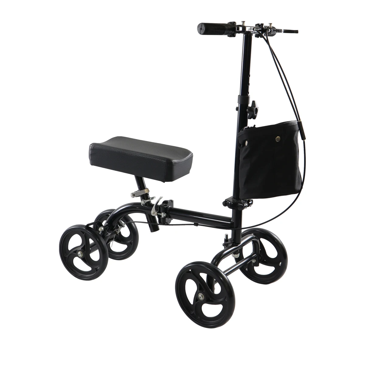 Good quality knee scooter 4 wheels steel frame knee walker and mobility scooter for broken leg