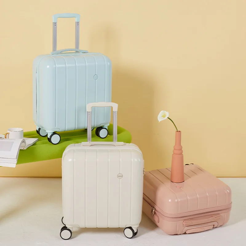 The 2023 New Suitcase Can Be Carried on Board, A Small Lightweight 18-inch Cute Mini Travel Trolley for Children and Adults