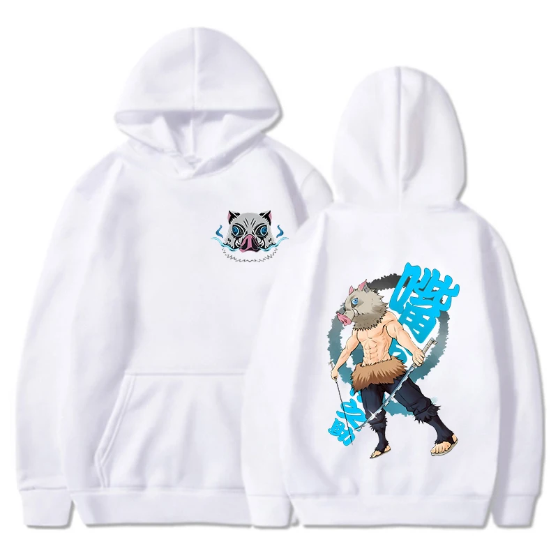 New Anime Hashibira Inosuke Printing Hoodies For Women Men Autumn Winter Sweatshirt Fashion Streetwear Y2k Pullover Casual Tops