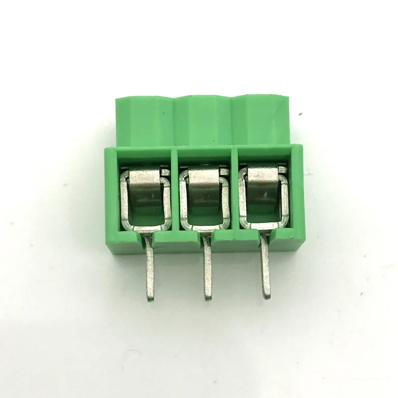 5.0mm Pitch PCB Spring Terminal Blocks Connector 2P 3P 4P KF166 Straight Pin Copper PCB Screw Terminals RoHS
