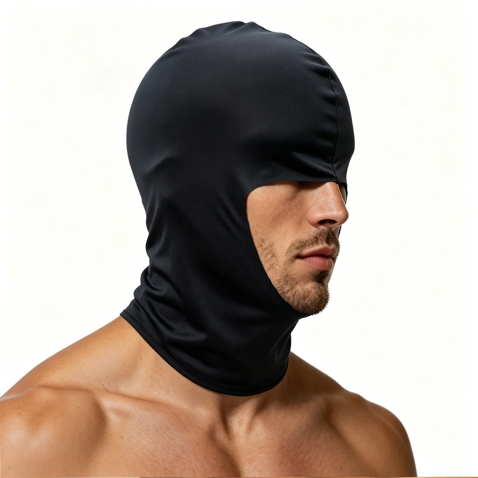 Unisex Elastische Gesichtsmaske Augenbinde Kapuze Cosplay Offener Mund Nase Vollkopfbedeckung Eisseiden-Balaclava-Mütze Halloween-Party Rollenspiel – Detail 6