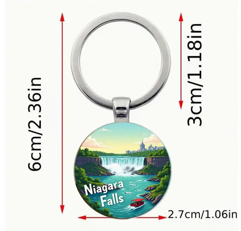 سلسلة مفاتيح The Niagara Falls مثالية لعشاق الطبيعة وعشاق السفر وهدايا العطلات #2