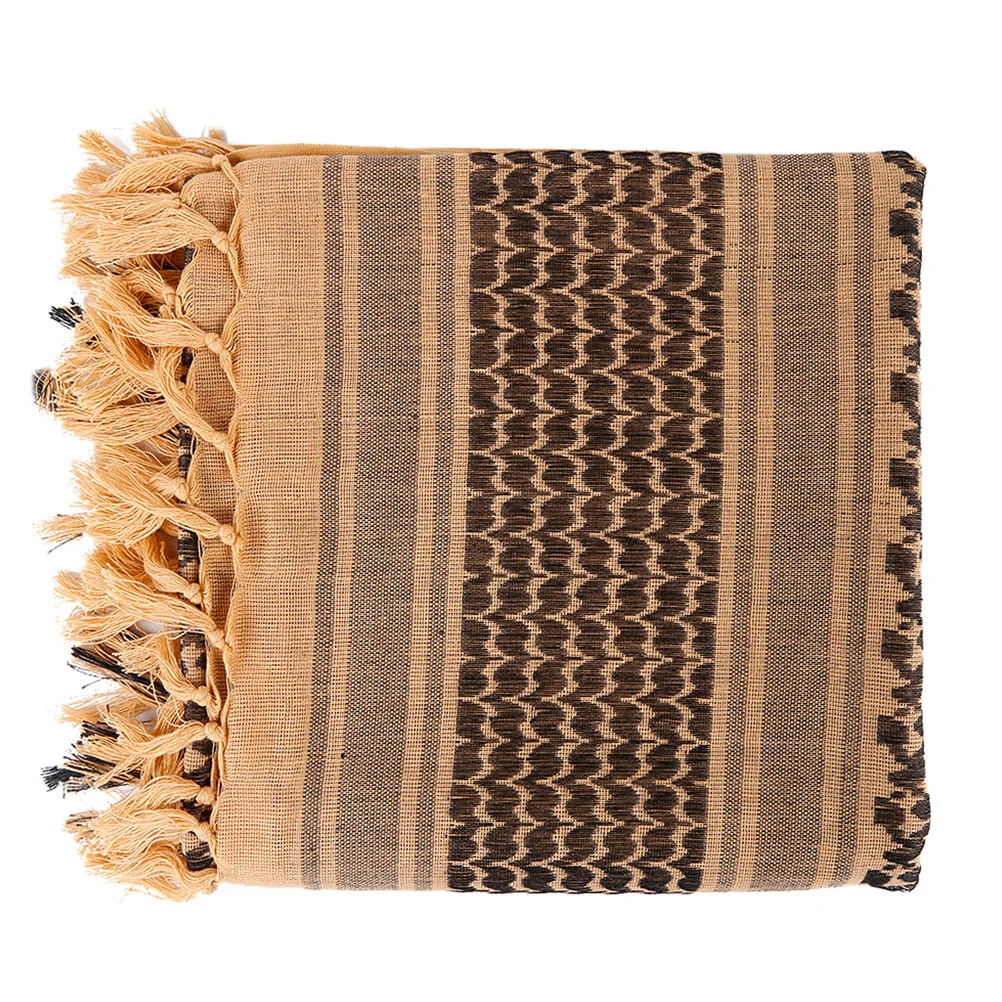 

1 шт. тактический арабский шарф, хлопковая шаль на шею, дышащий солнцезащитный блок, теплый шарф унисекс, уличный шарф унисекс цвета грязи