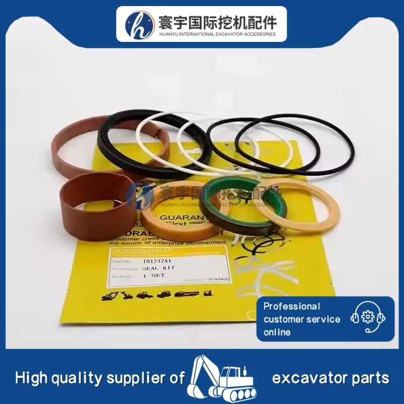 

Комплект уплотнений гидравлического цилиндра, ремонтный комплект уплотнительных колец из 10 предметов, многоцветный