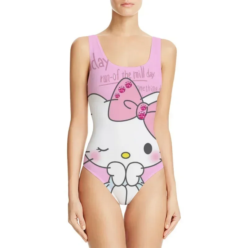 

2025 summer new sexy women 3D printed one-piece swimsuit swimsuit tights beachwear bikini
