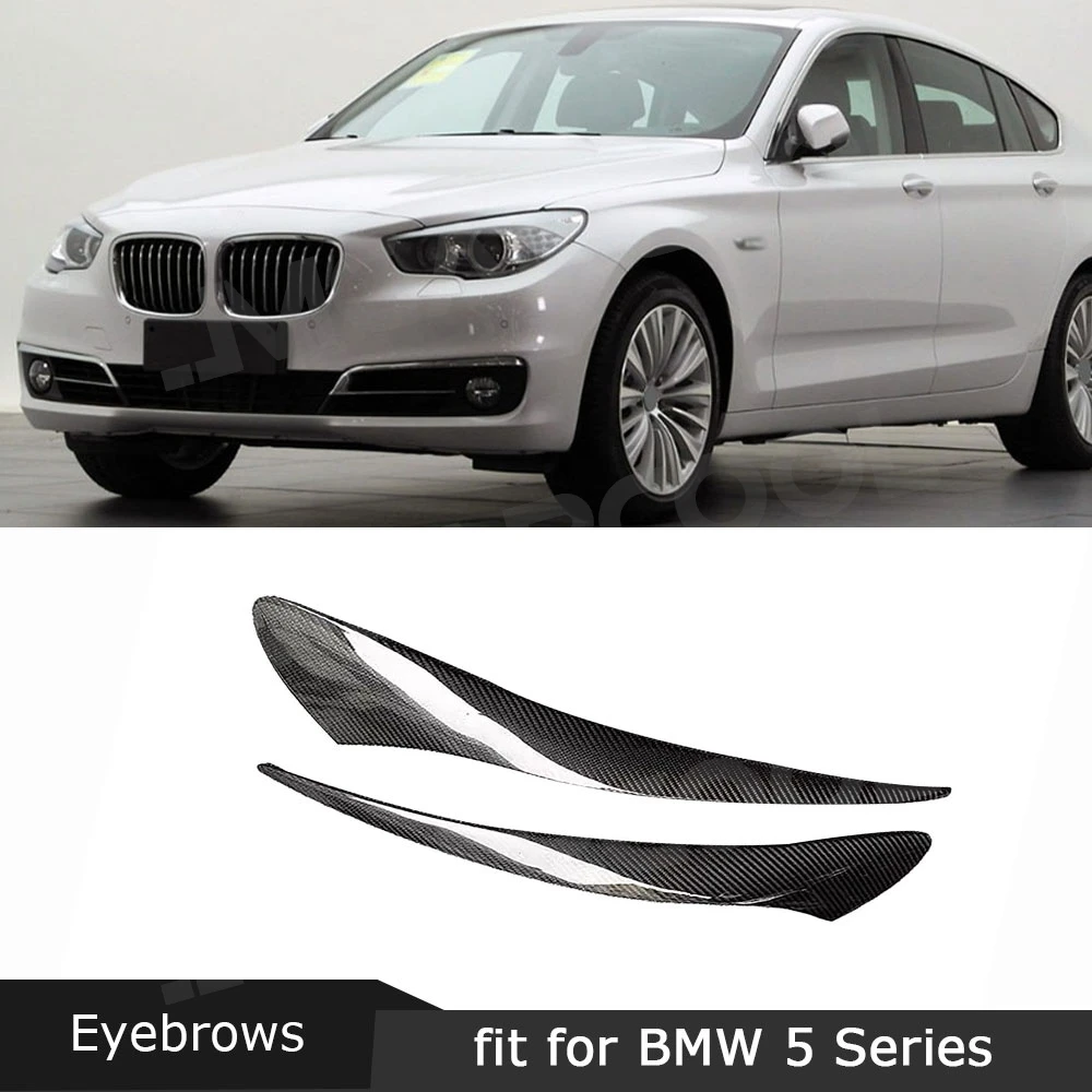 

JMCARCOOL для BMW 5 серии GT F07 2009-2017, передняя фара из углеродного волокна, противотуманная фара, брови, крышка для век, аксессуары для отделки